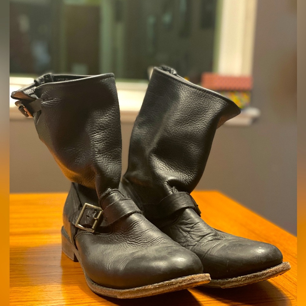 Vintage classic butter soft motorcycle boots USA union 10 40 Walk-Over Footwear